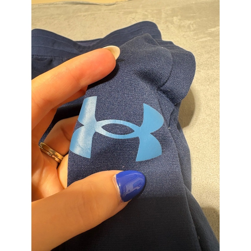Under Armour Mens Size M Loose Blue Project Rock Knit Track Pants 1357201 Wear - Picture 4 of 13